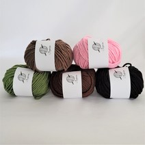 코얀 원더얀 80g (10+1)소품실 러그뜨기 가방뜨기 방석뜨기 목도리, 04 브라운