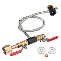 G1/2 CO2 실린더 리필 어댑터 호스 Sodastream 탱크 용 소다 제조업체를 채우기위한 CO2 리필 스테이션 커넥터 키트, 보여진 바와 같이, 하나, 한개옵션0