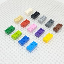 요고요 레고 호환 부품 커스텀 벌크 브릭 블럭 타일 플레이트 100G 소포장 패키지, [브릭 2 x 4] 밝은 파랑 100G