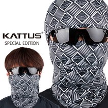 KATTUS NV2i 바라클라바 복면 2 in 1 멀티스카프 쿨마스크 쿨스카프 골프마스크 쿨스카프 멀티스카프 여름마스크 RXF, 화이트