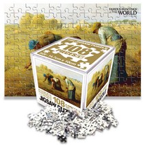 학산문화사 명화 직소퍼즐 미니 108pcs 이삭줍는 여인들, 108피스, 혼합