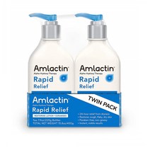 AmLactin Rapid Relief Restoring Lotion + Ceramides 엠락틴 래퍼드 릴리프 리스토링 로션 앤 세라마이드 2개입 15.8oz(450g), 1개