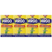 Argo 아르고 콘스타치 옥수수 전분 Corn Starch (454g) X4팩, 454g