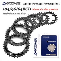 자전거 체인링 부품 Prowheel 라운드 체인 링 6496104bcd 산악 체인 휠, 1개, 10S 42T SC01 A, 11S 30T Steel 96BCD