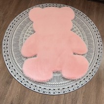 귀여운 곰돌이 털 카페트 실내 침대 옆/침실/거실 장식 카페트
