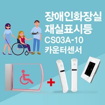 센서쟁이 CS03A-10 장애인화장실(재실)표시등+카운터센서, A-27