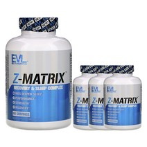 EVLUTIONNUTRITION Z-매트릭스 리커버리 & 슬립 컴플렉스 캡슐, 240개입, 4개
