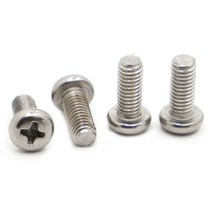 스크류볼트 M1 M1.2 M1.4 M1.6 M2 M2.5 M3 M4 미니 마이크로 소형 흑색 스틸 A2-70 304 스테인레스 크로스 필립스 팬 헤드 나사 원형 볼트, [03] M1.4 50pcs, [01] 304 Stainless Steel, [01] 3mm