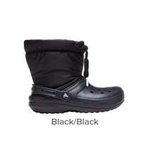 크록스 클래식 라인드 네오 퍼프 206630 남성 여성 샌들 부츠 화이트 블랙