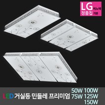 비케이엘 국산 LED방등 LED거실등 LED주방등 LED조명, 19_LED민들레 프리미엄 거실등 75W