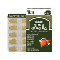 실리마린 밀크씨슬 맥스 900mg X 30정 7중 복합 / 아연 / 간에좋은 / 간영양제 / 간건강 / 최대함량 / 식약처인증/ 음주전후 / 숙취해소 / 피로회복 리얼닥터 정품, 1개
