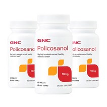 지엔씨 폴리코사놀 10 mg 60 타블렛 3개 세트, 4병, 60정