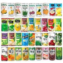 과즙음료 과일주스 캔음료수 작은캔 미니캔 업소용 도매용 프레주 웅진 썬키스트 참맑은 175ml 180ml 30캔 중 택1, 26) 웅진 내사랑사과 180ml 30캔