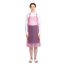 네오브릭 방수앞치마 우레탄 중 목끈형 75X85 14color, 핑크/반투명, 1개