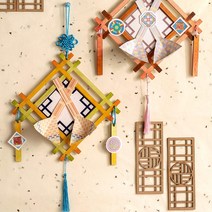 유아만들기 어린이키트 장식용 전통복조리만들기DIY 2종 과학교구 두뇌발달, 무늬 복조리
