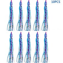 눈없는 바다 문어 스커트 트롤링 오징어 미끼 바닷물 부드러운 낚시 12cm