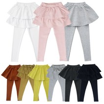 [비투디엠] 봄 가을 면 스판 여아 치마레깅스 아기 아동 유아 초등여아 레깅스 주니어 치랭스 기본 피치