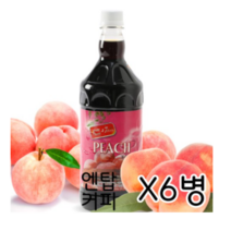 스위트코리아 복숭아 1000ml X 6개/액상음료 과일음료 원액 복숭아아이스티, 18개