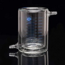 더블 레이어 비커 400ml 유리 재킷 비커 광촉매 반응기 높은 붕규산 유리