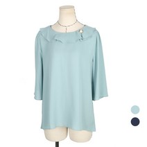 [네오쿠비카] 빅사이즈 비즈펄 주름 블라우스 BRS548