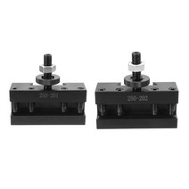 2PCS BXA 빠른 변경 CNC 선반 도구 게시물 1 선반 홀더 홀더 선반 용 홀더 - 250-201 10-15inch & 250-202 3/4 인치, 하나, 검은 색