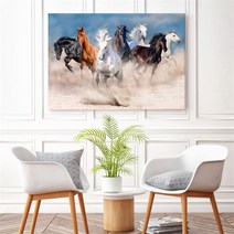 유홍아트 돈들어오는 말 사진 그림 인테리어 액자 3호 (프레임액자) (8421225), 8.강인삼마도