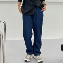 (모노레인) 뒷밴딩 데님 와이드팬츠 D 2666