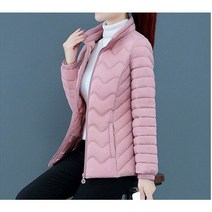 자칠 여성용 슬림 오리털 레귤러 핏 경량 자켓