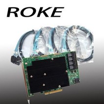 LSI SAS HBA 버스 어댑터 카드 IT 모드 SATA 케이블 4 * SFF-8643 9300-16I 12 GB/S, 9300-16i and cable
