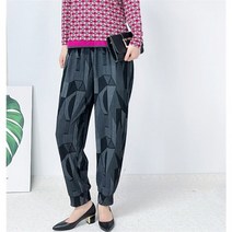 [마마옷짱] 엄마옷 가을 주름 흑백 항아리 몸빼 바지 고무