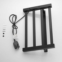 타올온장고 타월온장고 수건온장고 타올온열걸이 새로운 욕실 장비 전기 수건 걸이 스테인레스 스틸 온도, 01 Black_02 UK_01 오른쪽