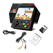 레트로 오락기 휴대용게임기 333 AV TV 연결 지원, 없음, Black