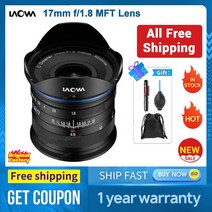 비너스 옵틱스 Laowa 광각 프라임 렌즈 f/1.8 MFT 마이크로 4 서드 f/22 17mm, [01] for Micro 4 3, 01 for Micro 4 3
