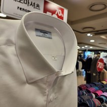 NC 불광점 레노마 셔츠 # CP 고퀄리티 새틴 솔리드 스넵카라 비침 없는 슬림핏 셔츠 RMFSLP-104-WH-55