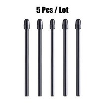 1 Lot 교체 가능 검정색 그래픽 드로잉 Wacom Pro Pen 2 / Intuos 3 4 Cintiq 16 22 Mobile Studio 용 표준 스타일러스 팁 펜촉, 5 Pcs