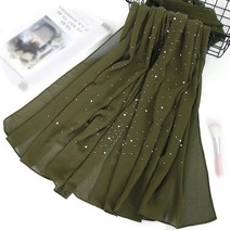 히잡 아랍여행 이슬람 중동 무슬림 인도 터번 일반 다이아몬드 비즈 버블 쉬폰 인스턴트 숄 솔리드 두꺼운 헤드 랩 풀라드 sjaal 보닛 캐시콜 18070 cm