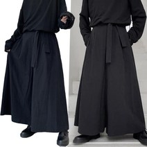 검도 호구 도복 목검 검도 유니폼 무술 의류 검도 합기도 무술 느슨한 고딕 hakama 사무라이 바지 남성 플러스 사이즈 와이드 레그 바지, xxl, 사진으로