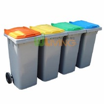 오너클랜 분리수거함(HDPE) (다용도함240L/일반형), 파랑/종이팩류