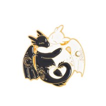 머플러 스카프 옷핀 뱃찌 혼주 브로치 broach 낮과 밤 에나멜 핀 커스텀 썬 문 여우 잉어 토끼 늑대 가방 옷 옷깃 배지 별이 빛나는 동물 쥬얼리 선물