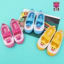 핑크퐁 유아동 캔버스 실내화 유치원 어린이집 등원 입학 준비물 아기 신발 걸음마신발 보행기슈즈 선물