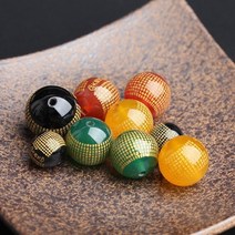 대비주 경전 원석 악세사리 불교 팔찌 만들기 비즈 팔찌 공예 DIY 재료 악세사리 부자재, 빨강
