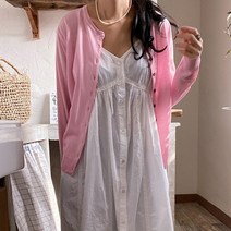 스위트 라운드 린넨 가디건