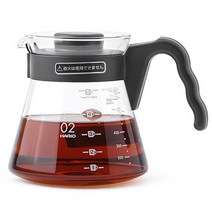 하리오 커피서버 700ml VCS-02B, 혼합 색상, 4개