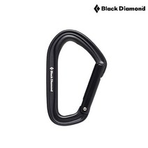 블랙다이아몬드 핫 포지 카라비너 직선형, Black