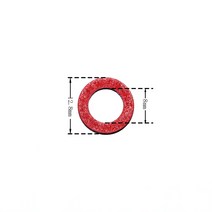 마린 야마하 보트 엔진용 레드 씰 개스킷 하부 케이싱, 01 Red