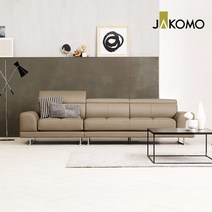 자코모 로벨 4인 기능성 이태리 천연면피 소가죽 소파, 그레이