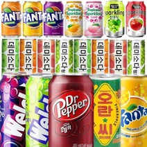 355ml 12입 24입 뚱캔 트로피카나 스파클링 닥터페퍼 환타 미닛메이드 소매용 옵션, 1박스(24입)_웰치스 청포도 355ml 24입(번들)