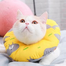 착용감 멍멍이목보호대 싼 푸들넥카라 간단 멍멍이넥쿠션 안전 예쁜 고급 쿠션 S, 1개, 옐로우폭스(NH-362)