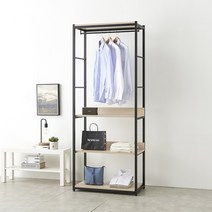 [케이컴퍼니본사] 심플비 링크시스템행거800 선반옷장, 애쉬