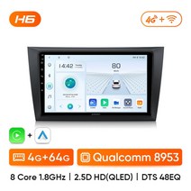 Ainavi 멀티미디어 플레이어 폭스바겐 VW 골프 6 2008-2016 안드로이드 자동차 라디오 4G 네비게이션 GP, 06 H6 4G 64G